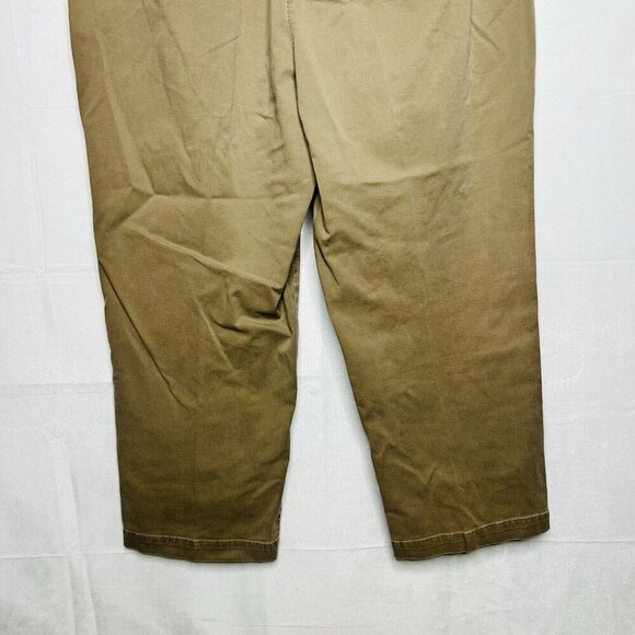 Talbots Women's Capri Dark Khaki Chinos Stretch Size 18 (36 x 24.5) High-Rise - Picture 9 of 9